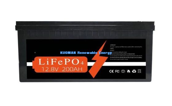KM New Energy 12V 200Ah Lithium-Batterie Tiefentladung 8000 Zyklen Kundenspezifische Batterie