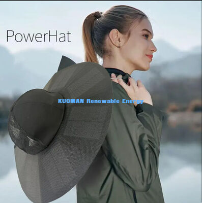 Aufklappbare, tragbare, wiederaufladbare Sonnenladekappe