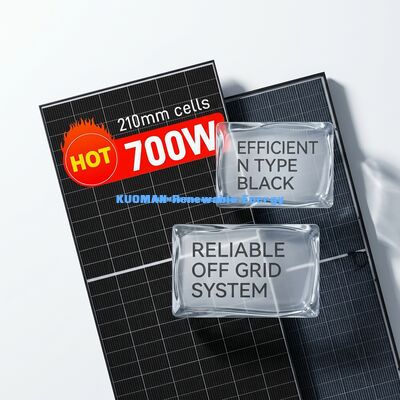 700W Monokristallines Solarpanel IP65 Wetterfest PV-Modul 1722x1134x30mm
