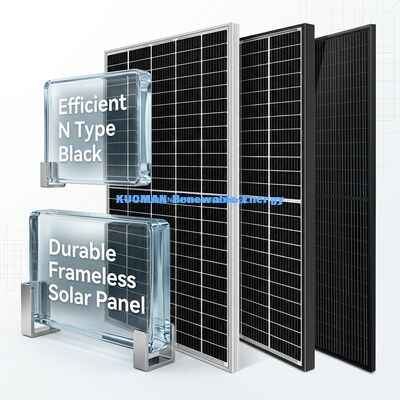 500W-600W Solarpanel mit 22% Effizienz und IP65 Wetterbeständigkeit für die industrielle Stromerzeugung