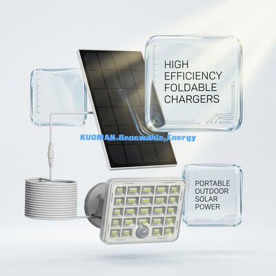 3 Watt wasserdichte Solar-Sensor-Lampe mit 182mmx182mm tragbaren Solarpaneel für Außen-Sicherheitsbeleuchtung