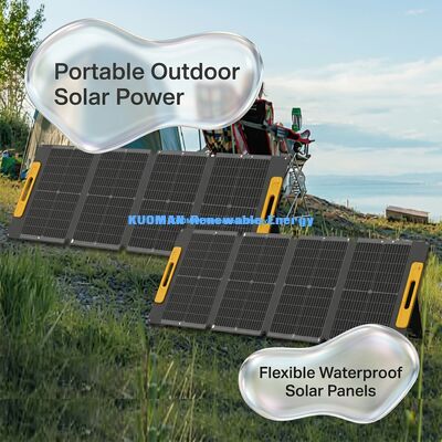 IP68 Wasserdicht 100W Max Leistung Klappbare Solarzelle Portable Solar Charger für Telefon und iPad