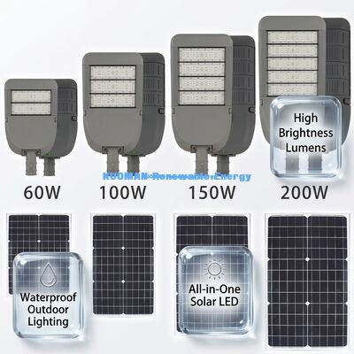 50W IP65 Wasserdichte Aluminium Solar-Straßenlaterne mit LED-Technologie für die Außenbeleuchtung von Straßen