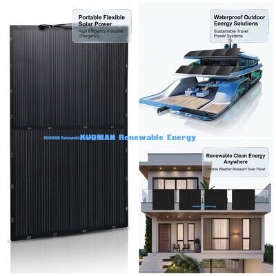 200W Bifaziales Flexibles Solarpanel - Polykristallines Silizium-Solarpanel für erneuerbare saubere Energie
