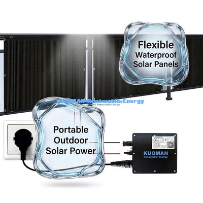 Dauerhafte 200W flexible Solarzelle IP65 wasserdicht 360 Grad biegsam für das Leben außerhalb des Netzes