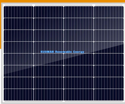 90 Watt monokristallines Solarpanel mit 18,24% Effizienz und IP67-Wasserdichte für Off-Grid-Strom