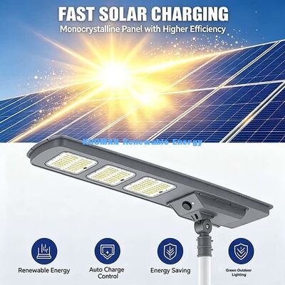 Outdoor Solar Straßenlaterne 30W Optionaler Bewegungssensor All-in-One Solar-LED-Leuchte für Parkplatz