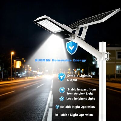 6000K kühle weiße Solarstraßenleuchte hohe Helligkeit optische Linse Straßenlampe