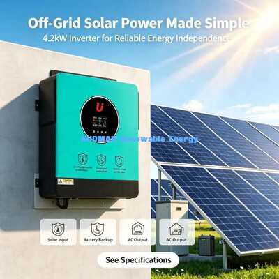 24V Batterie Hybrid Solar-Inverter 4200W Netz abgeschaltet