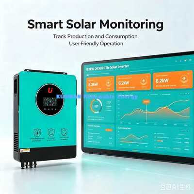8,2kW 48V Hybrid-Solar-Wechselrichter Netzgekoppeltes & Inselbetriebenes Solarstromsystem für Zuhause