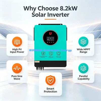 All-in-One 8,2kW Solar-Hybrid-Wechselrichter-Ladegerät Netzparallel- & Inselbetrieb