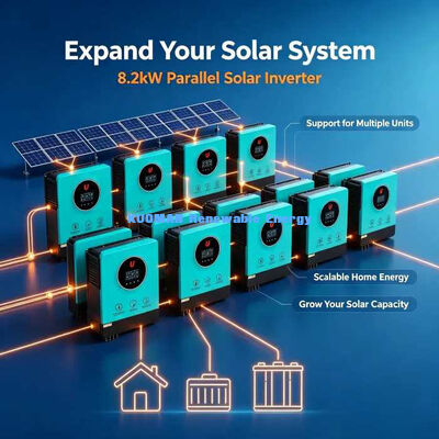 8200VA MPPT Solar Hybrid Wechselrichter Dual Load Output Solar-Heimsicherungssystem