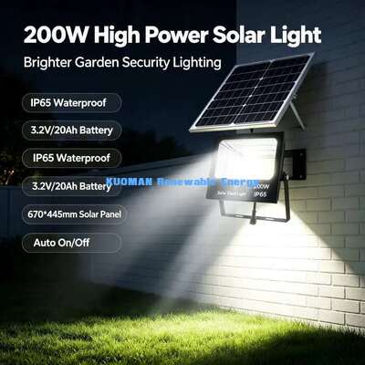 Outdoor Solar LED Flutlicht Druckguss-Aluminiumgehäuse Gute Wärmeableitung