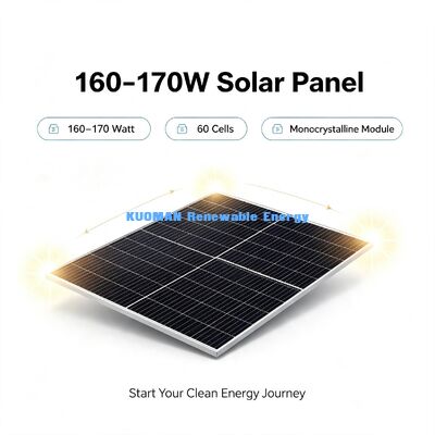 Hohe Effizienz 20,11% 170W Mono-Solarpanel, 700VDC sicherer PV-Modul für Heimat-Energie-Backup