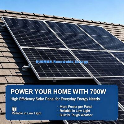 IP68 Junction‐Box 700W Monokristalline Solarzelle, MC4-Anschluss Außen-PV-Paneel