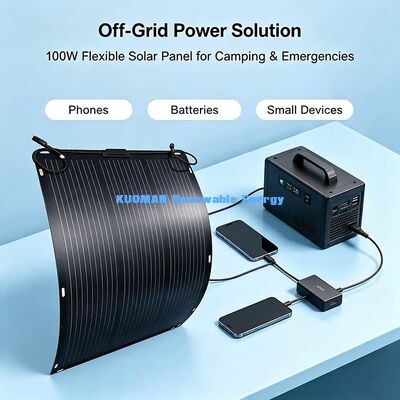 105 W flexibles Solar-Ladegerät, wasserdichtes IP68-Kopplungs-Box-Solargerät zum Laden von 12V-Batterien
