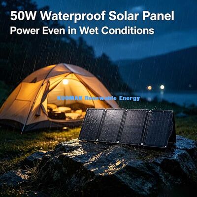 Langlebiges 50W faltbares Solarpanel-Ladegerät, ETFE-Oberfläche, netzunabhängige Solarenergieversorgung