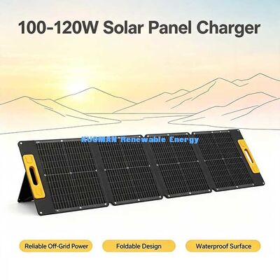 100W ETFE faltbares Solarpanel, monokristallines Solarladegerät für Powerstation & Outdoor-Nutzung