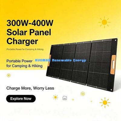 400 Watt Klappsolarkollektor, IP67-wasserdichtes tragbares Solar-Ladegerät für Notfall-Hausnutzung