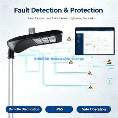 Wasserdichte IP65 LoRaWAN Smart Straßenlaterne, Blitzschutz, Einsatz in rauen Außenumgebungen
