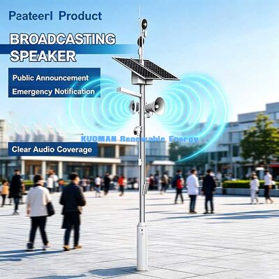 Off-Grid Solar Smart Pole, multifunktionale integrierte intelligente Lichtpole für Smart City-Projekte