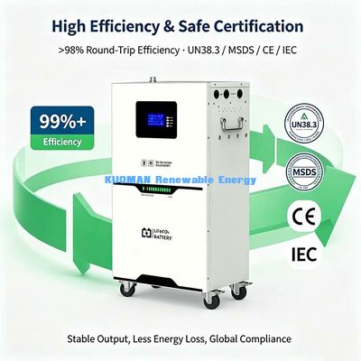 5,12 kWh 51,2 V 100 Ah Lithium-Eisenphosphat-Batterie für netzunabhängige Solarenergiespeicherung