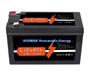 12V 10Ah 128Wh LiFePO4 Deep Cycle Lithium-Batterie für Energiespeicher und Wohnmobile