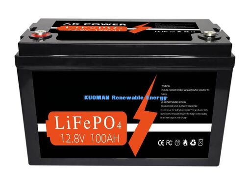 12V 100Ah 1280Wh Lithiumbatterie mit tiefem Zyklus und 8000 Zyklen für Energiespeicher und Golfkarren