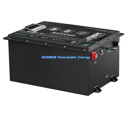 36V LiFePO4 Golfkarrenbatterie mit 8000 Zyklen, 50Ah-150Ah Kapazität und kompakten 385*338*245mm Abmessungen