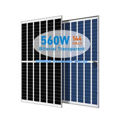 540 Watt 550 Watt Mono Perc-Solarpanel mit 22% Effizienz und Gestaltung ohne Rahmenglas