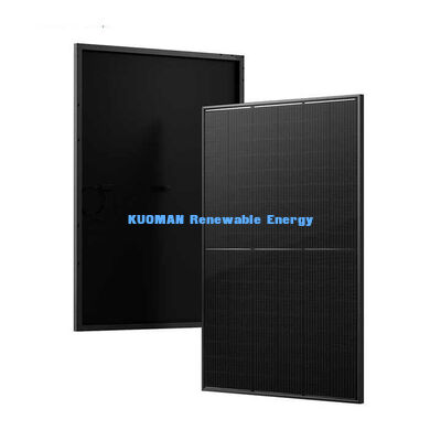 N-Typ Solarpanel Schwarz 415W mit 22% Wirkungsgrad und eloxiertem Aluminiumrahmen