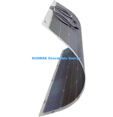 360 Grad biegsame, bifaziale, flexible Solarzelle 200W IP68 wasserdicht mit Kohlenstofffaser