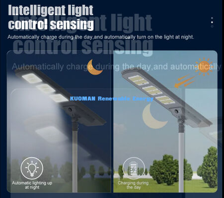 All-in-one LED Solarstraßenleuchte 220lm/W IP65 wasserdicht mit 2-3 Regentagen Sicherung für Straßen- und Gartenbeleuchtung