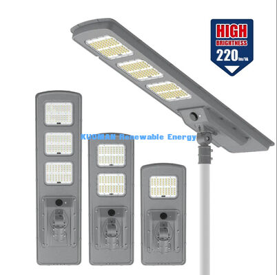 All-in-one LED Solarstraßenleuchte 220lm/W IP65 wasserdicht mit 2-3 Regentagen Sicherung für Straßen- und Gartenbeleuchtung