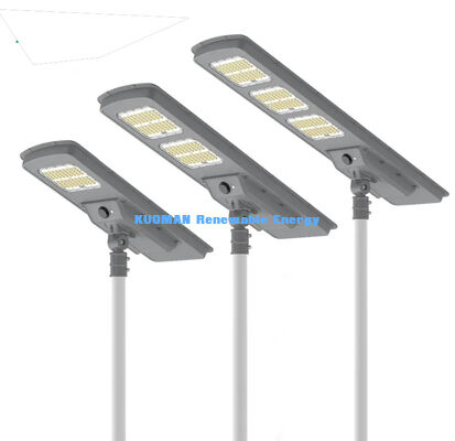 High Bright 60W/80W IP65 Waterproof Street Light All-in-One Solar Outdoor Road Square Lights 220lm/w Long Lifespan