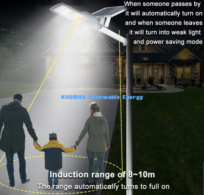 IP67 Wasserdicht 300W-500W Solarstraßenleuchte mit Smart Motion Sensor LED Straßenleuchte