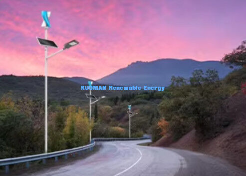 Solar Wind Hybrid LED Straßenlicht IP65 Wasserdicht mit 12 Stunden*365 Tagen Arbeitszeit und 100W 150W 200W Leistungsoptionen