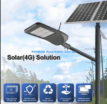 Smart Solar Street Light mit 4G IoT, zentralisiertem Management und IP66 Wasserdicht für Smart Cities