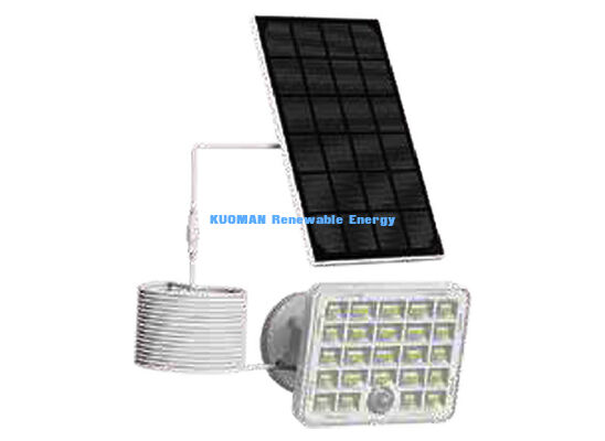 3 Watt wasserdichte Solar-Sensor-Lampe mit 182mmx182mm tragbaren Solarpaneel für Außen-Sicherheitsbeleuchtung