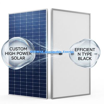 500W-600W Solarpanel mit 22% Effizienz und IP65 Wetterbeständigkeit für die industrielle Stromerzeugung