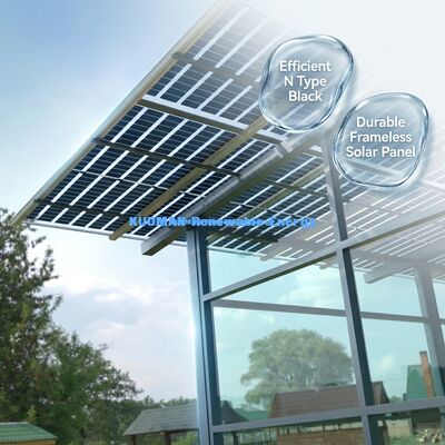 540 Watt 550 Watt Mono Perc-Solarpanel mit 22% Effizienz und Gestaltung ohne Rahmenglas