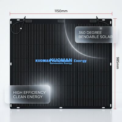 200 Watt umweltfreundliches flexibles Solarpanel mit IP67-Klassifizierung