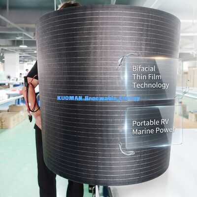 200 Watt Monocrystalline Silizium Flexible Solar Panel mit IP67 Wasserdichtem Kohlenstofffaser Design