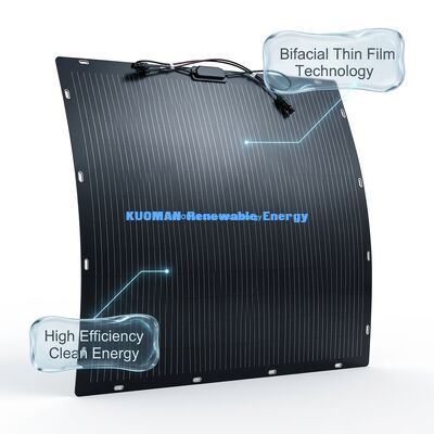 200W Bifaziales Flexibles Solarpanel - Polykristallines Silizium-Solarpanel für erneuerbare saubere Energie
