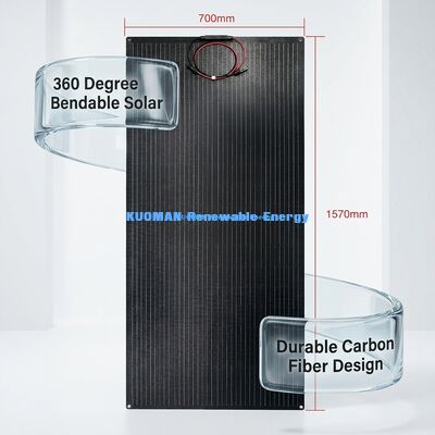 100W 210W IP68 Wasserdichtes flexibles Solarpanel Dünnschicht-Photovoltaikmodul für Reisen und Wohnen