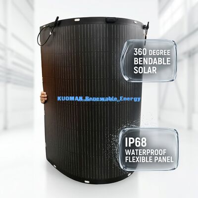 200 Watt umweltfreundliches flexibles Solarpanel mit IP67-Klassifizierung