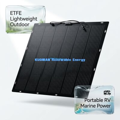 100W IP68 Wasserdicht 360° Biegsames Flexibles Solarpanel für Dächer und Boote mit FCC-Zertifizierung