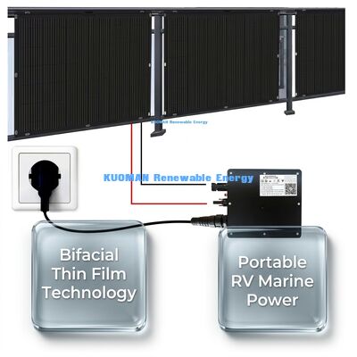 200W IP68 Wasserdichtes 360° biegbares flexibles Solarpanel für erneuerbare Energien