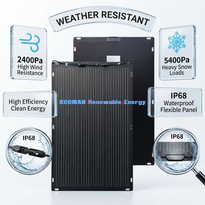 200W IP67 360 Grad biegbare flexible Solarzelle für Wohnmobil und Heimreisen