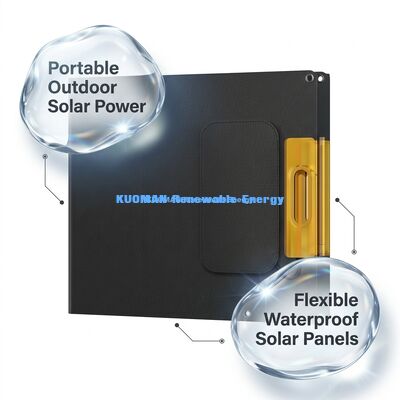 200W IP68 Wasserdichtes 360° biegbares tragbares faltbares Solarpanel für Notstromversorgung